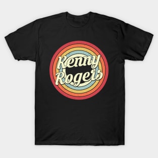 Kenny Rogers Proud Name Retro Rainbow Tribute T-Shirt